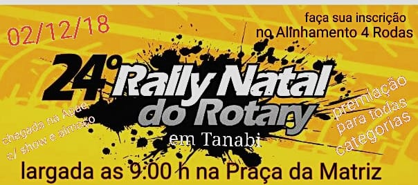 24º RALLY DE NATAL DE TANABI - 2018